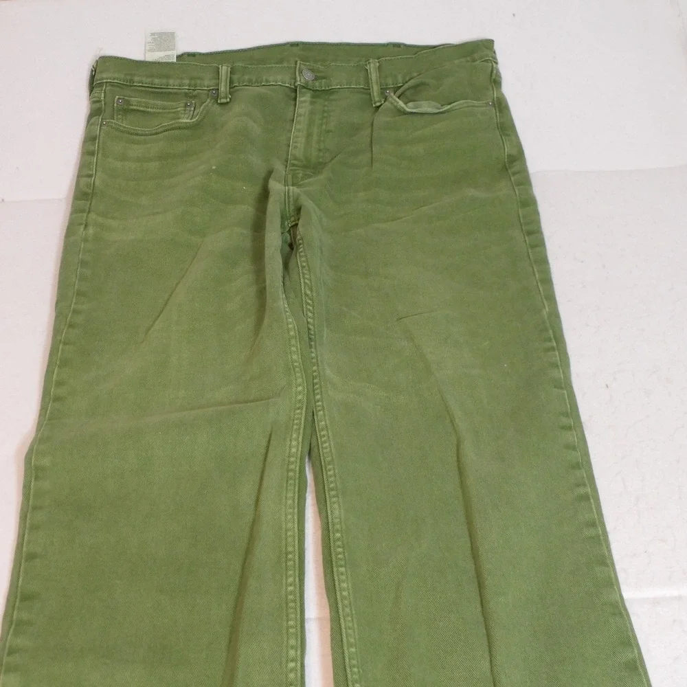 Levi's Mens 514 Jeans 40x32 Olive Green Straight Fit Earthy Gorpcore Workwear